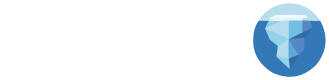 Iceberg Logo White Text